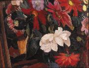 Leon Comerre Bloemen painting